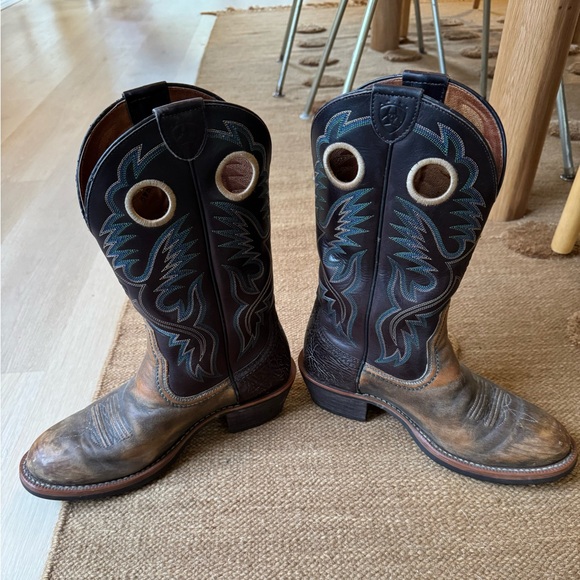 Genuine Leather Ariat Western Boots Men’s size 8.5 - Picture 6 of 9